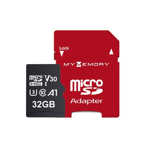 MyMemory PLUS 32GB microSD Card (SDHC) 4K A1 UHS-1 V30 U3 + Adapter - 100MB/s
