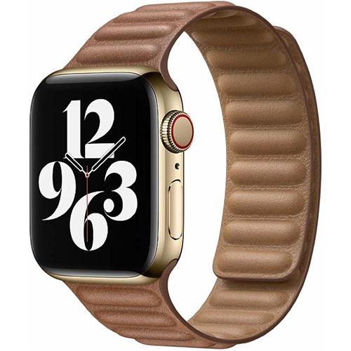 Apple Official Watch Leather Loop Band 44mm - Saddle