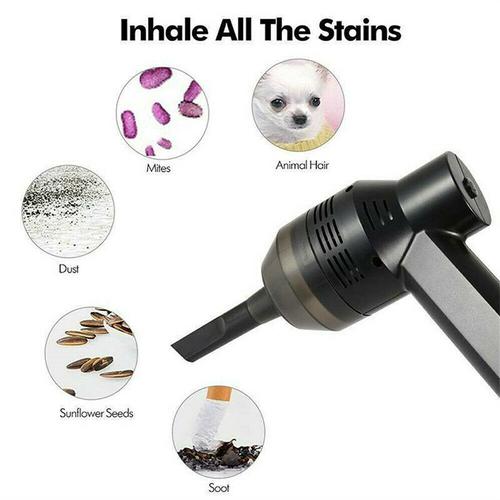 Mini Portable Handheld Vacuum Cleaner - USB Powered - Black