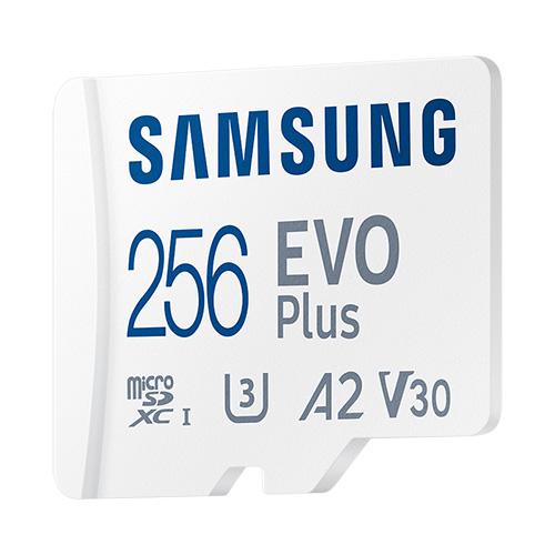 Samsung 256GB Evo Plus microSD card (SDXC) + SD Adapter - 130MB/s US$26.53