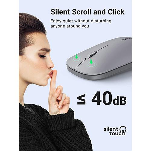 UGREEN Wireless Mouse for Laptop, Ultra Slim Portable USB Silent Mouse,  4000DPI Smooth Tracking €17.58