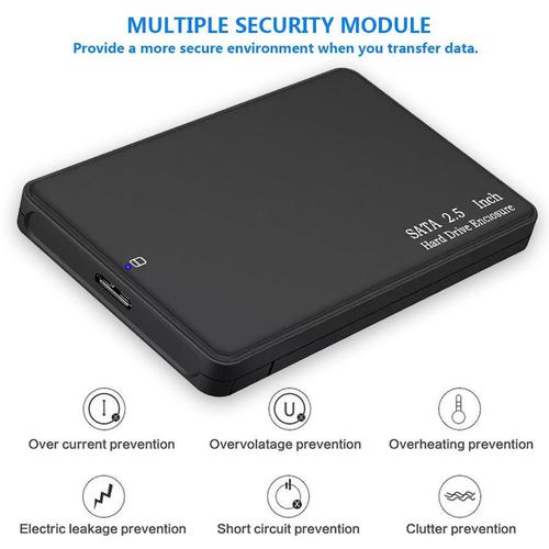 2.5 inch SATA Hard Drive Enclosure USB 3.0 - Black