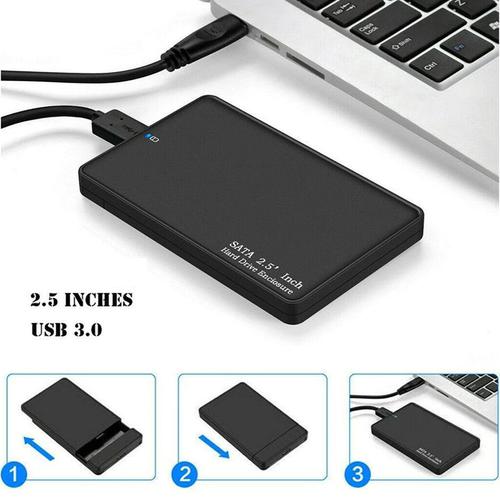 2.5 inch SATA Hard Drive Enclosure USB 3.0 - Black
