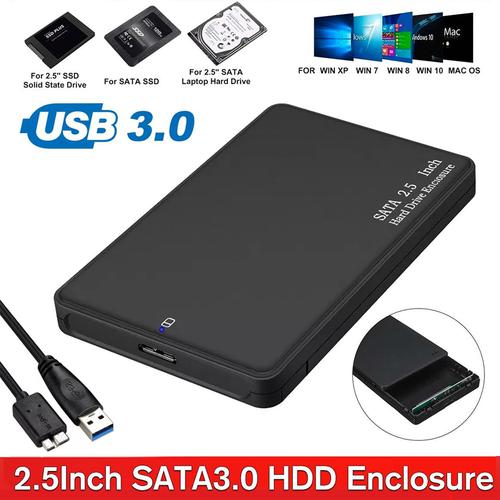 2.5 inch SATA Hard Drive Enclosure USB 3.0 - Black