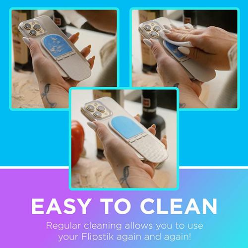 Flipstik 2.0 Foldable Adhesive Phone Mount - White Marble