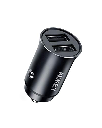 AUKEY 24W Dual USB-A Metal Car Charger