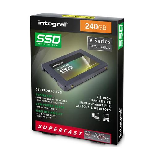 Integral 240GB V Series SATA III SSD Drive - 500MB/s (Version 2)