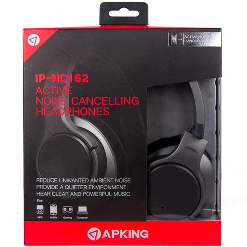 APKing Active Noise Cancelling Headphones - Gunmetal (IP-NC152)