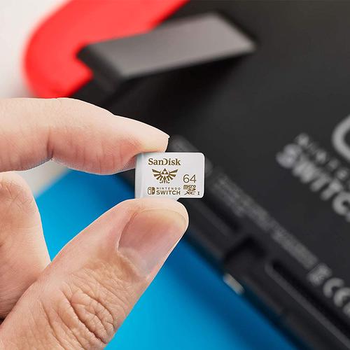 SanDisk 64GB microSDXC-Card, Licensed for Nintendo-Switch -  SDSQXAT-064G-GNCZN