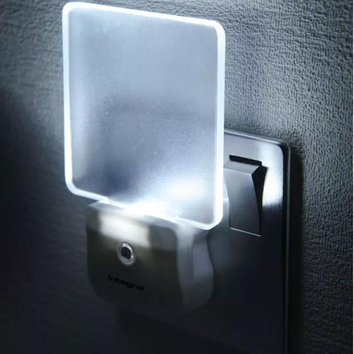 Integral LED Auto Sensor Night Light (UK 3-Pin plug) - Twin Pack