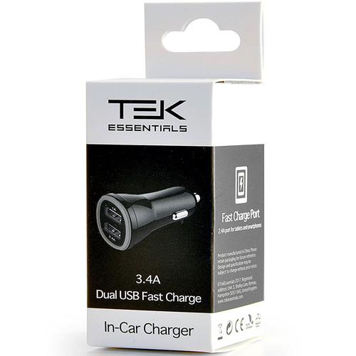 Tek Essentials 3.4A Dual Car Charger