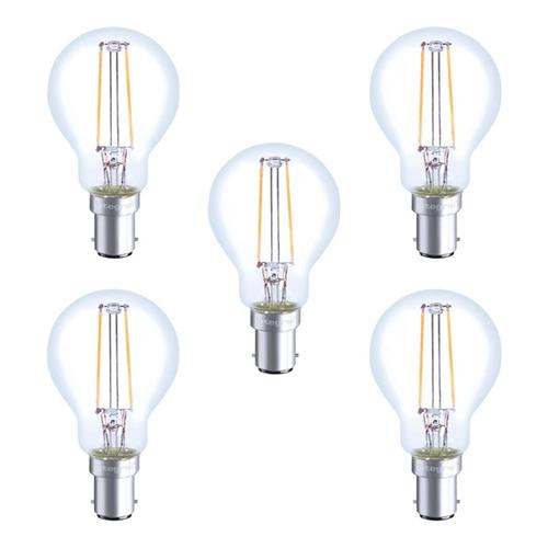 Integral LED Full Glass Mini Globe B15 2W (23W) 2700K Non-Dimmable Lamp - 5 Pack
