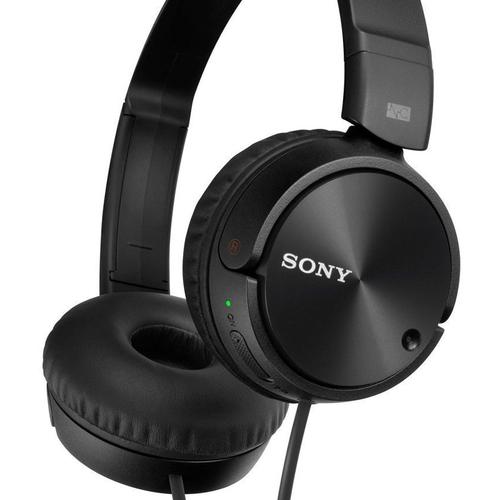 Sony On-Ear Noise Canceling Headphones with Mic - Black