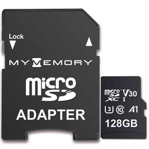 MyMemory 128GB V30 PRO microSD Card (SDXC) A1 UHS-1 U3 + Adapter - 100MB/s
