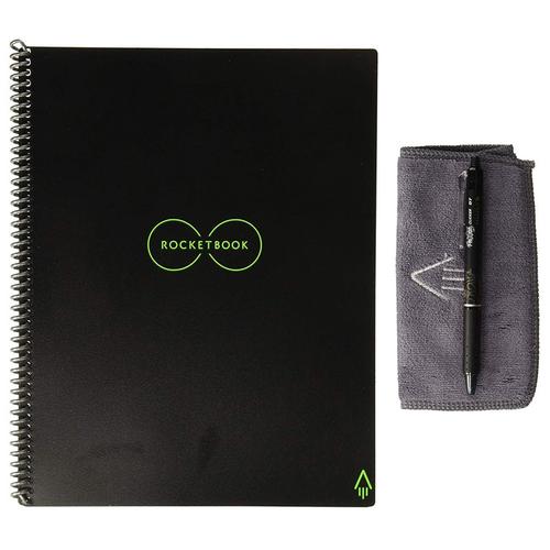 Rocketbook Everlast Smart Re-usable Notebook / Journal A4 - Infinity Black  US$37.77