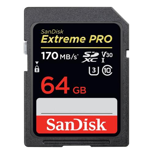 SanDisk Extreme PRO 64 SDXC) UHS-I U3 - 170MB/s