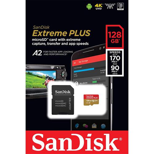 Sandisk 128gb Extreme Plus V30 Micro Sd Card Sdxc Uhs I U3 170mb S 29 99 Free Delivery Mymemory