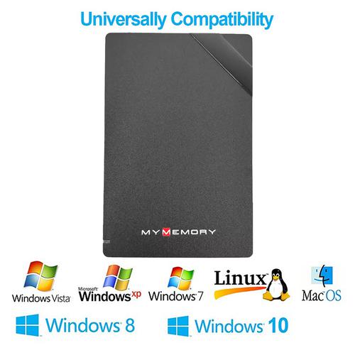 MyMemory 500GB USB 3.0 Portable Hard Drive - Black