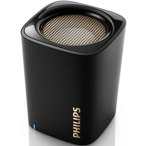 Philips Bluetooth Wireless Portable Mini Speaker with Built-In Mic - Black