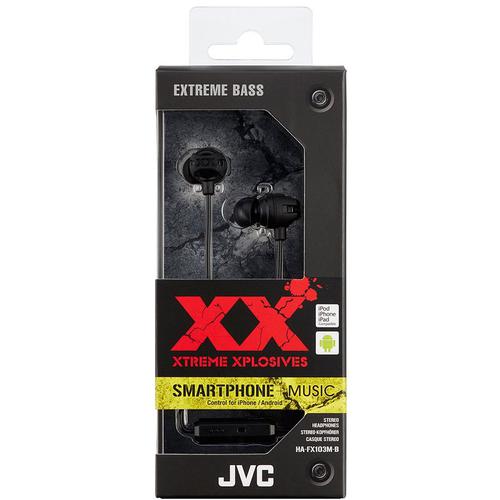 JVC Xtreme Xplosives In Ear Headphones with Mic & Remote - Black
