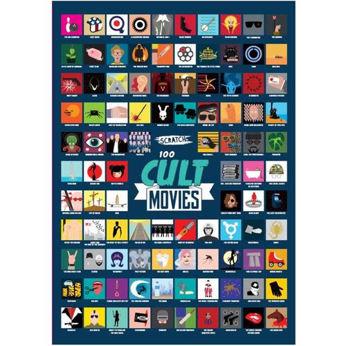 Scratch Poster A2 Size - 100 Cult Movies £10.99 - Free ...