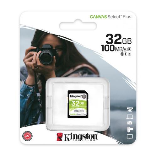Kingston 32GB Canvas Select Plus SD Card (SDHC) UHS-I U1 - 100MB/s