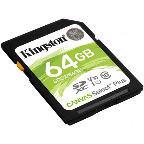 Kingston 64GB Canvas Select Plus SD Card (SDXC) UHS-I U1 - 100MB/s