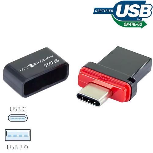 MyMemory 256GB Dual USB-C & USB 3.1 Flash Drive - 200MB/s