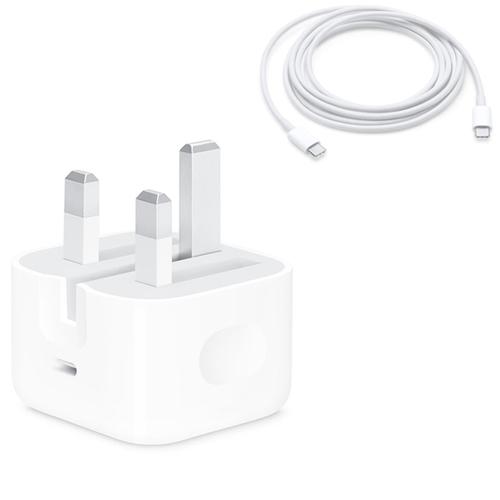 Apple 18W Mains Charger + USB-C to USB-C Cable - White FFP £ - Free  Delivery | MyMemory
