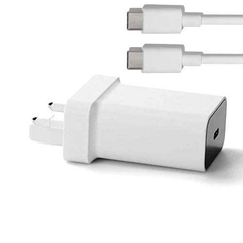 Google 3A USB-C Adapter + 1 Metre USB-C Cable - White