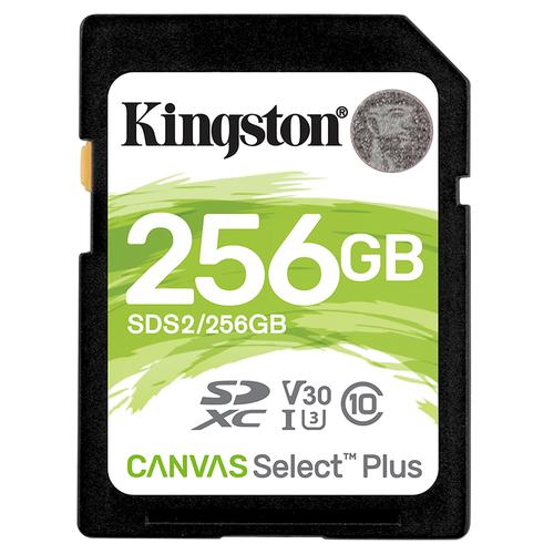Kingston 256GB Canvas Select Plus V30 SD Card (SDXC) UHS-I U3 - 100MB/s