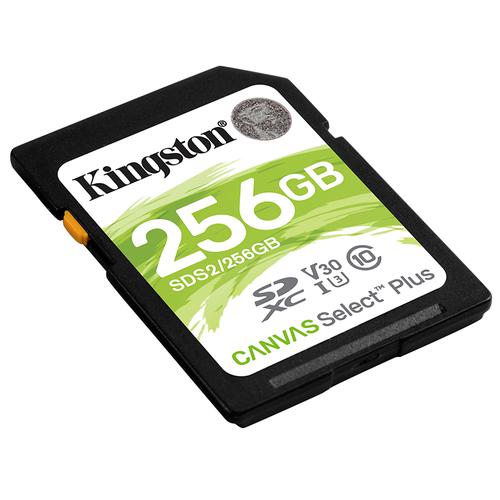 Kingston 256GB Canvas Select Plus V30 SD Card (SDXC) UHS-I U3 - 100MB/s