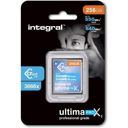 Integral 256GB UltimaPro X2 CFast 2.0 Memory Card - 550MB/s