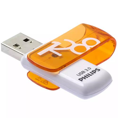 Philips 128GB Vivid USB 3.0 Flash Drive 100MB/s - Orange