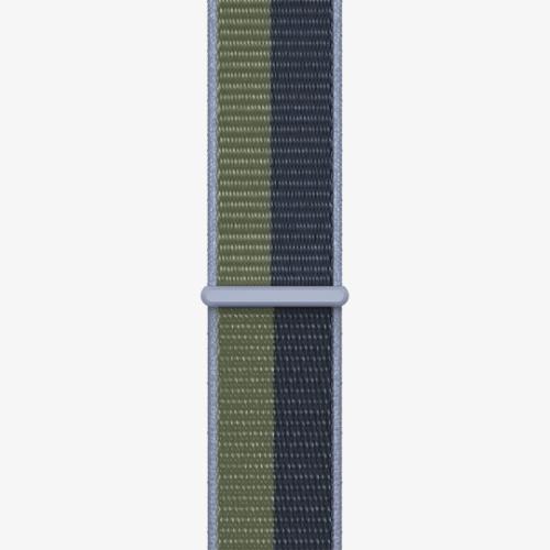 Apple Official Watch Band 42mm / 44mm / 45mm Strap  Sport Loop -Abyss Blue/Moss Green (Open Box)