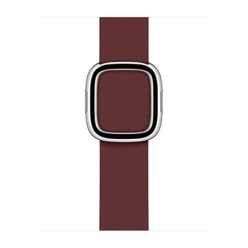 Apple Official Watch Band 38mm / 40mm / 41mm Medium Modern Buckle Leather Band- Garnet (Open Box)