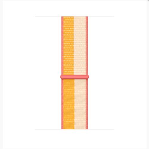 Apple Official Watch Band 42mm / 44mm / 45mm Strap Sport Loop- Maize/White (Open Box)