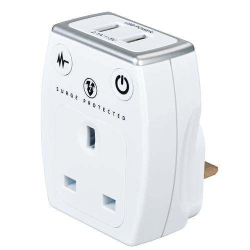 Masterplug 3.1A Surge Protected USB Mains Charger - White £11.99 - Free ...