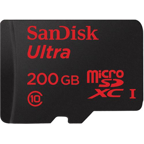 SanDisk 200GB Ultra Micro SD Card (SDXC) UHS-I U3 + Adapter - 90MB/s