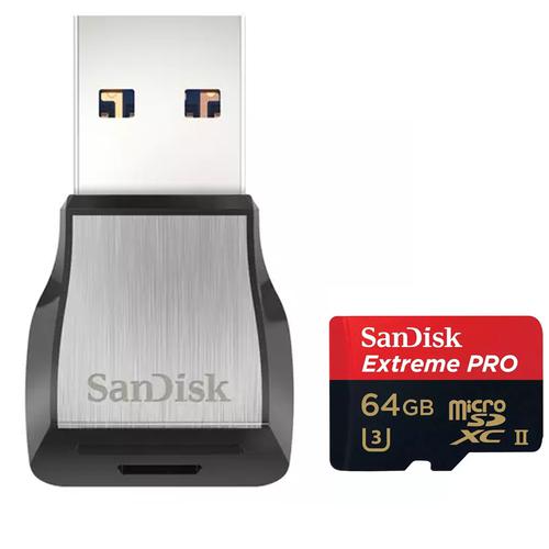 Sandisk 64gb Extreme Pro Micro Sd Card Sdxc Uhs Ii U3 Usb 3 0 Reader 275mb S 96 Free Delivery Mymemory