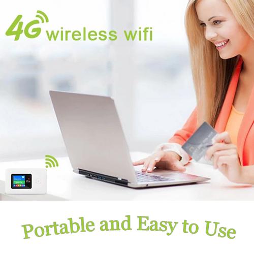 4G Mobile WiFi Router Unlocked Hotspot Modem 100 Mbps USB - White
