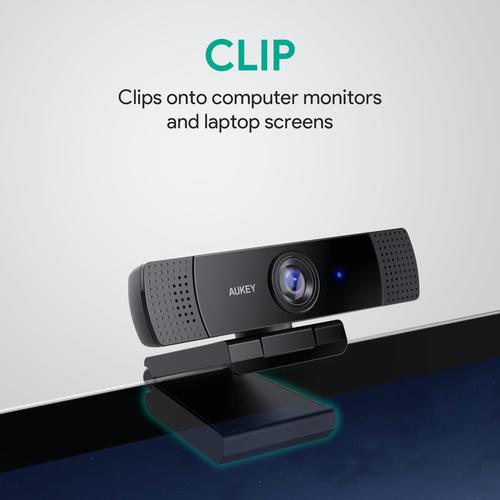 Aukey PC-LM1E Full HD Video 1080P Webcam - Black