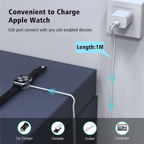 For Apple Watch Series 2 3 4 5 6 7 8 Ultra Magnetic USB C Charger 6.99 Free Delivery MyMemory