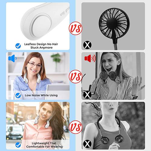 Bladeless Neck fan/cooler White Model A18, with 3 fan speeds £8.49 - Free  Delivery | MyMemory