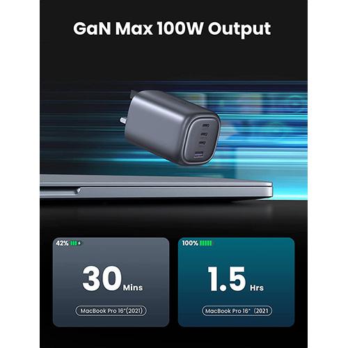 UGREEN 100W USB C Charger, Nexode 4 Ports USB C Charging Station, GaN Fast  Desktop Charger Compatible with MacBook Pro, Dell XPS 15, iPhone 15 Pro