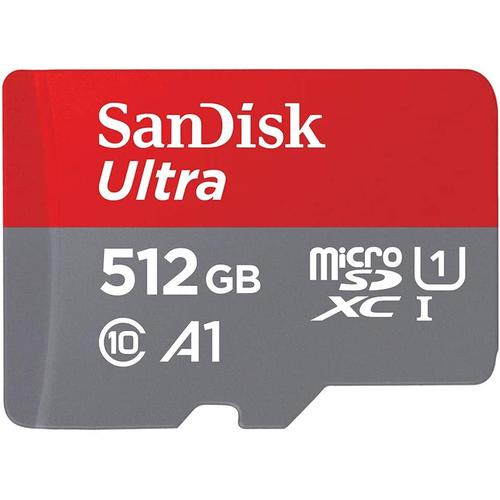 SanDisk 512GB Ultra Lite TA Micro SD Card (SDXC) + Adapter - 100MB/s