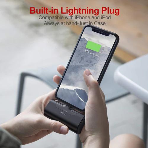 iWALK 4500mAh Portable Charger USB Lightning Battery Pack - Black