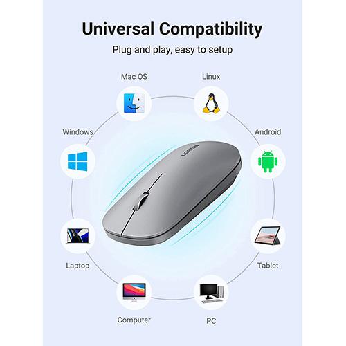 UGREEN Wireless Mouse for Laptop, Ultra Slim Portable USB Silent Mouse,  4000DPI Smooth Tracking €17.58