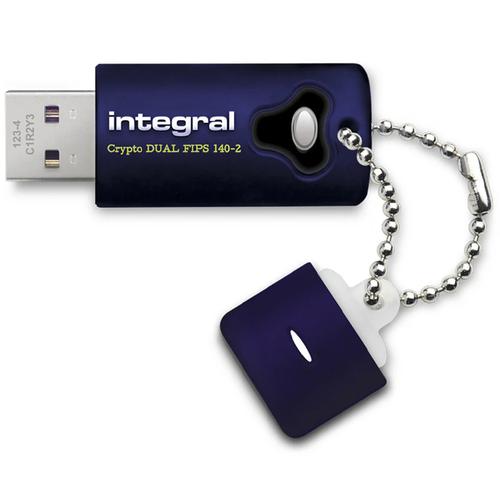 Integral 8GB Crypto Dual FIPS 140-2 Encrypted USB 3.0 Flash Drive - 140MB/s