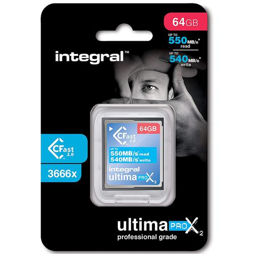 Integral 64GB UltimaPro X2 CFast 2.0 Memory Card - 550MB/s